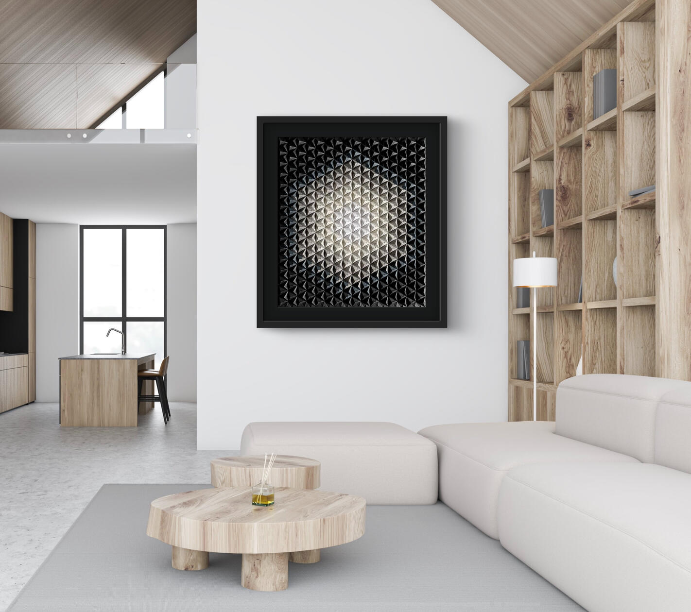 "Perpetual Radiance" Luz, geometría y quietud—tejidas en una sola. Una reflexión del resplandor constante encontrado en el equilibrio y los patrones celestes