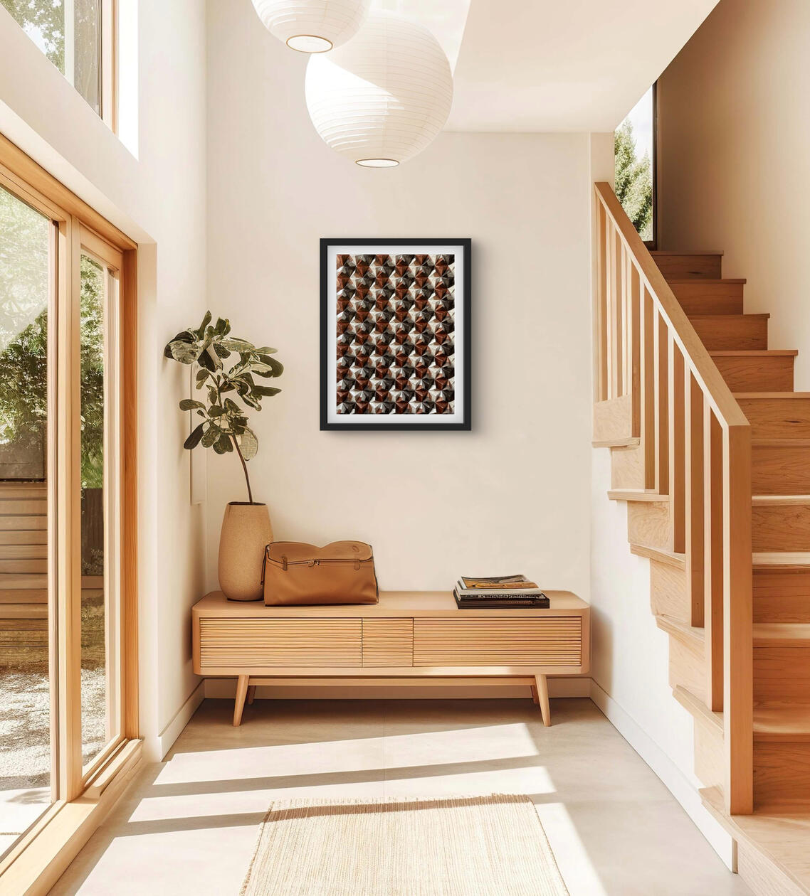 "Whispers of the Earth" A quiet tribute to nature’s subtle rhythms. Each fold mirrors textures of soil and stone, a reminder to listen to the ground beneath us